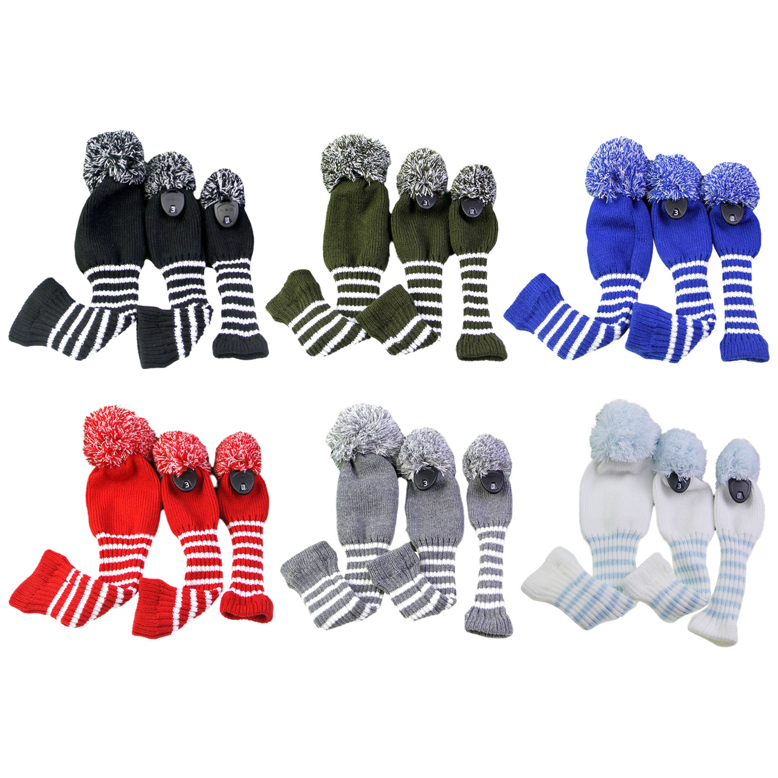 Golf Equipment Set - Juego de fundas para cabeza de