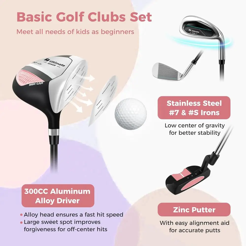 Juego de palos de golf para jó - Golf Equipment For Kids reseña y precio