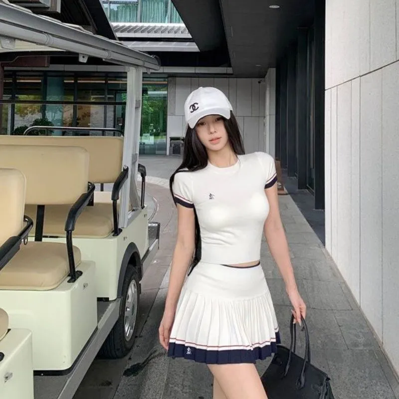 Traje de Dos Piezas Coreano de - Golf Equipment For Women reseña y precio