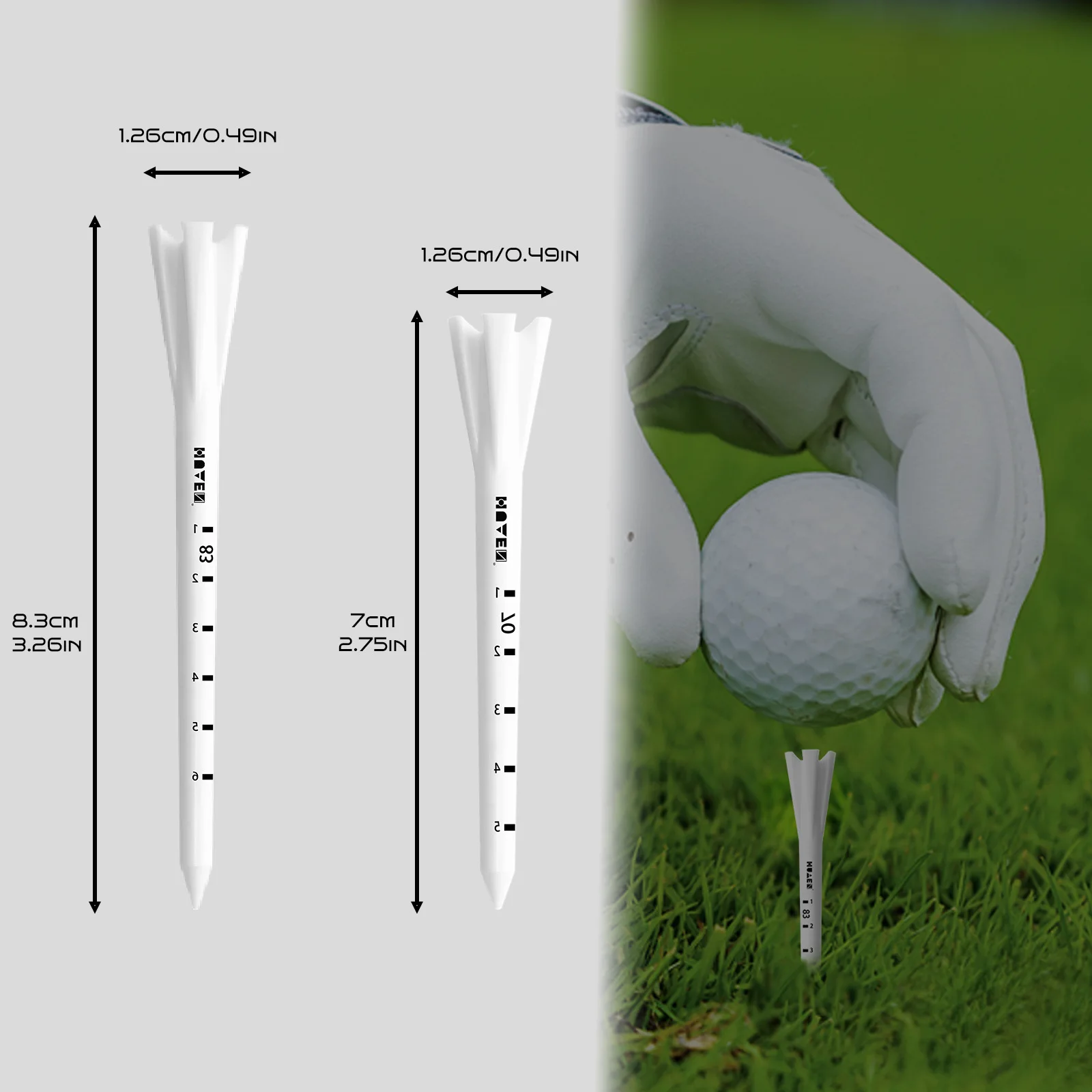 100 Uds. Tees de Golf de mader - Tee Height Marker reseña y precio